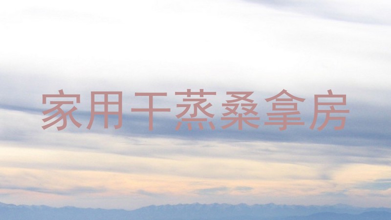 家用干蒸桑拿房