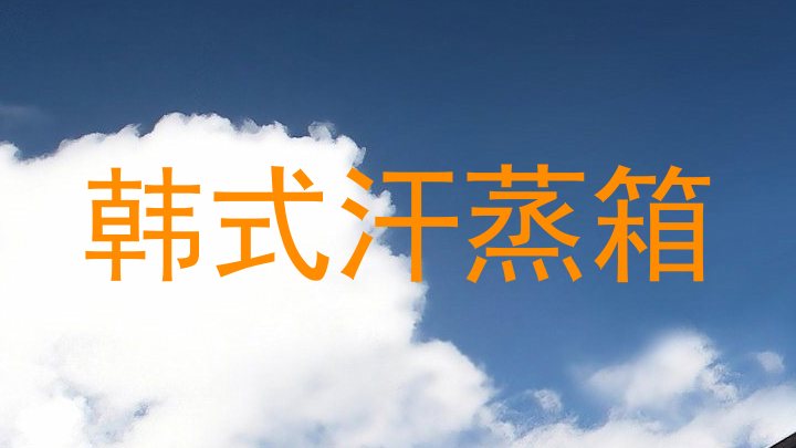 韩式汗蒸箱