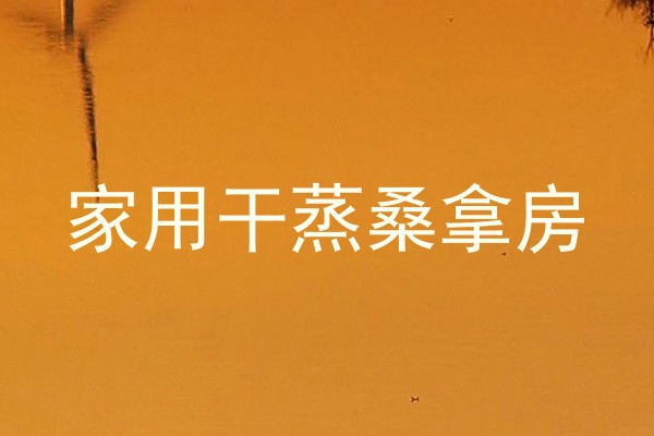 家用干蒸桑拿房