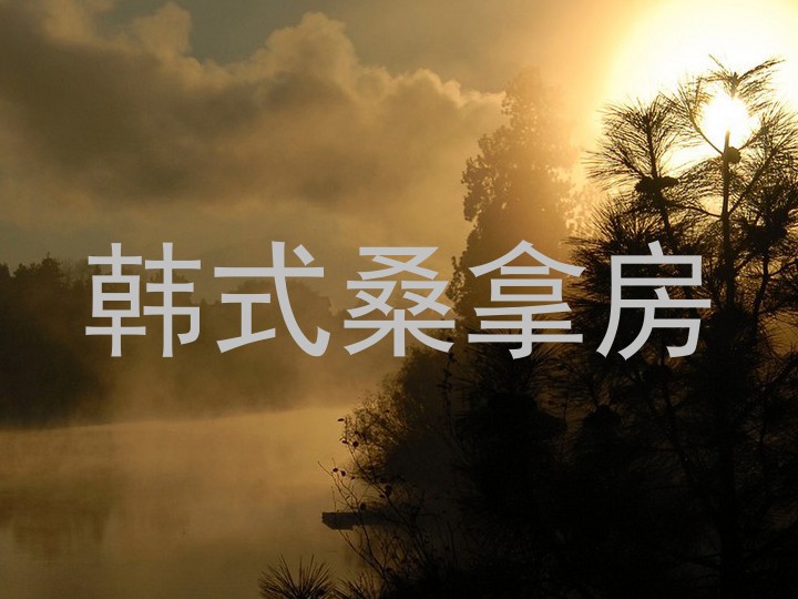 韩式桑拿房