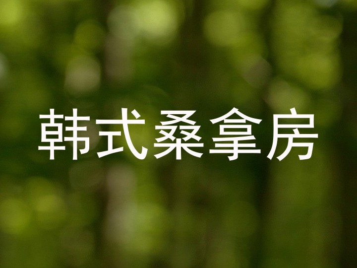 韩式桑拿房