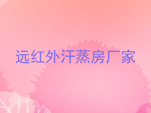 远红外汗蒸房厂家