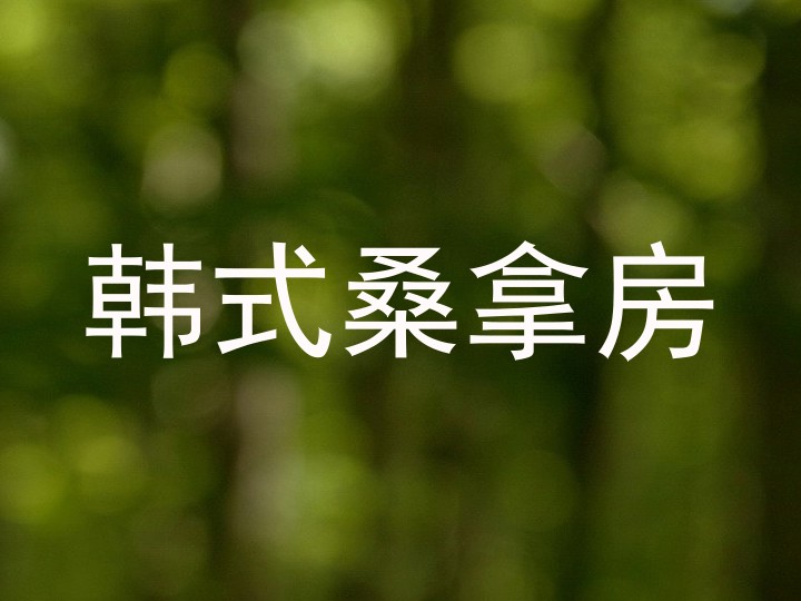 韩式桑拿房