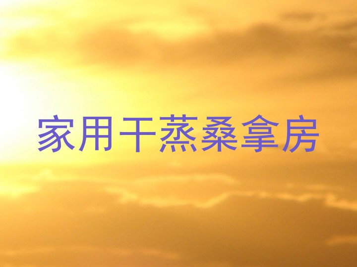 家用干蒸桑拿房