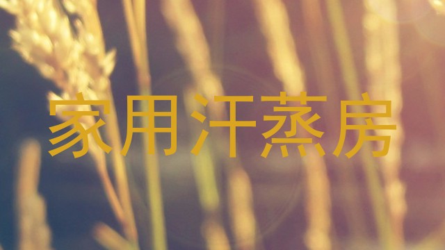 家用汗蒸房