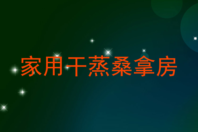 家用干蒸桑拿房
