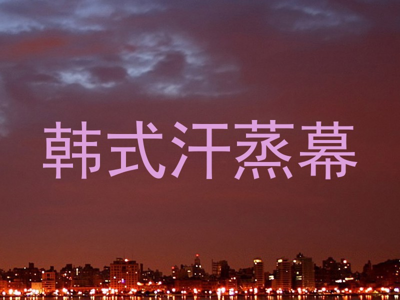 韩式汗蒸幕