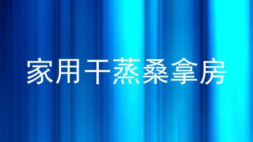 家用干蒸桑拿房