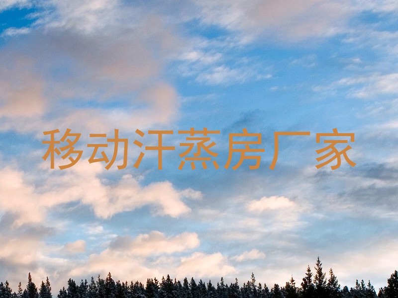 移动汗蒸房厂家