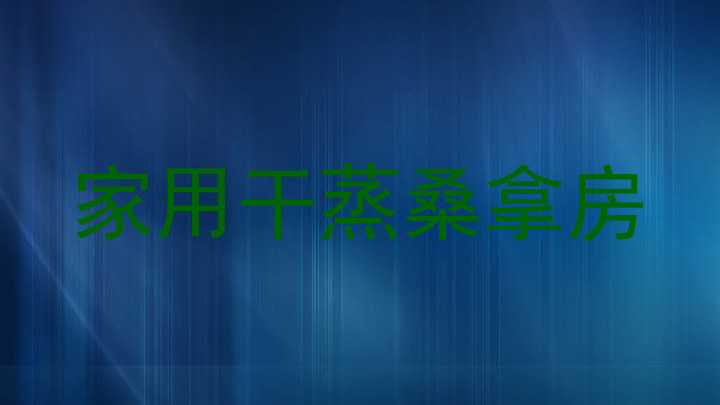 家用干蒸桑拿房
