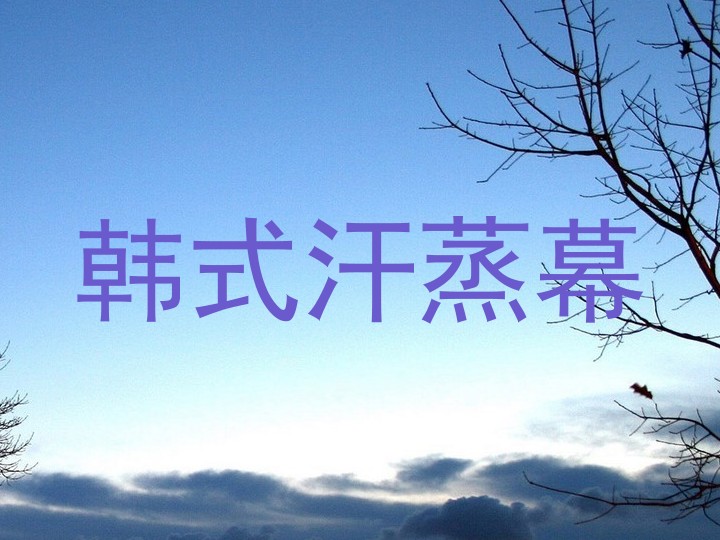 韩式汗蒸幕