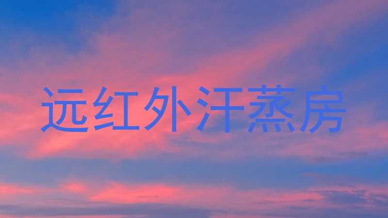 远红外汗蒸房