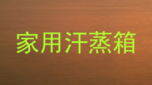 家用汗蒸箱