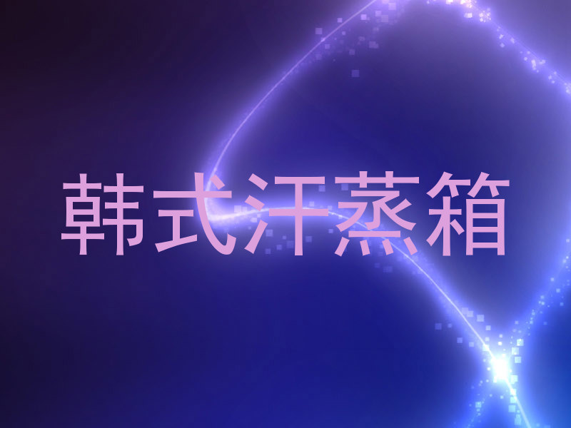 韩式汗蒸箱