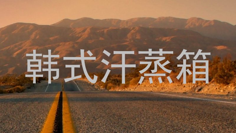 韩式汗蒸箱