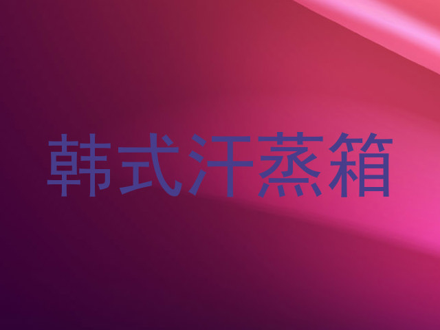 韩式汗蒸箱