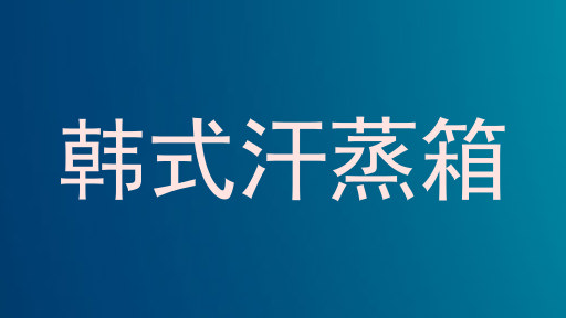 韩式汗蒸箱