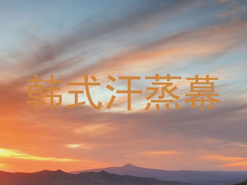 韩式汗蒸幕