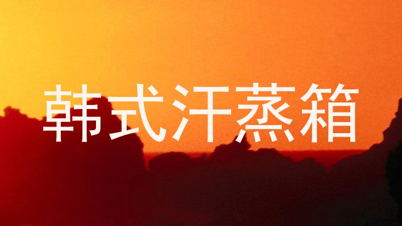 韩式汗蒸箱