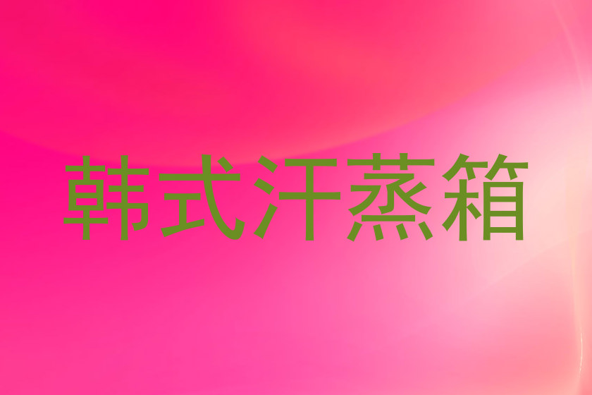 韩式汗蒸箱