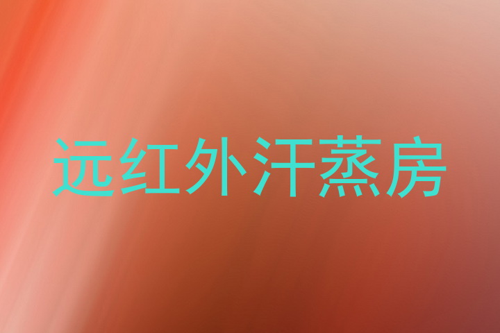 远红外汗蒸房