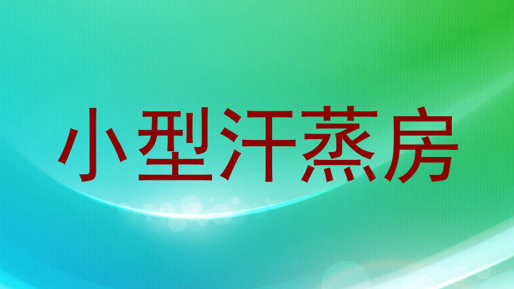 小型汗蒸房