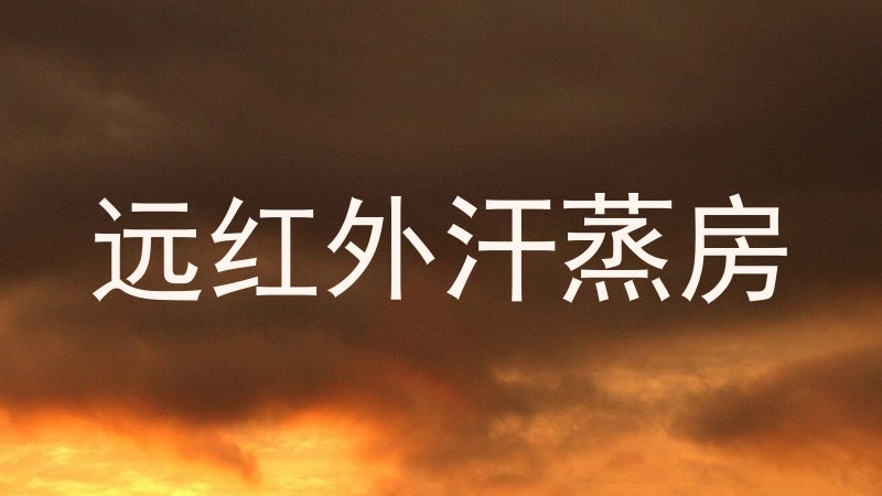 远红外汗蒸房