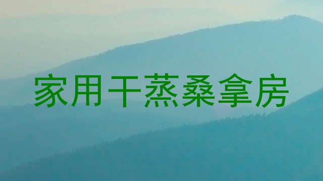 家用干蒸桑拿房