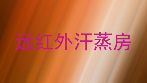 远红外汗蒸房