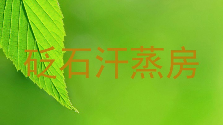 砭石汗蒸房