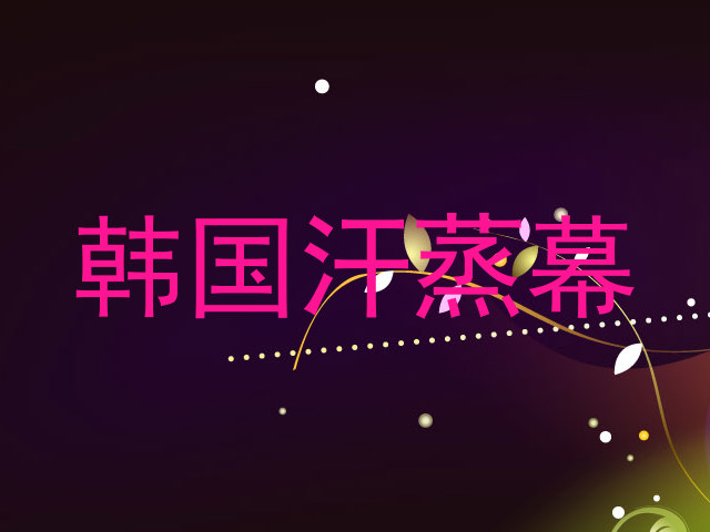 韩国汗蒸幕