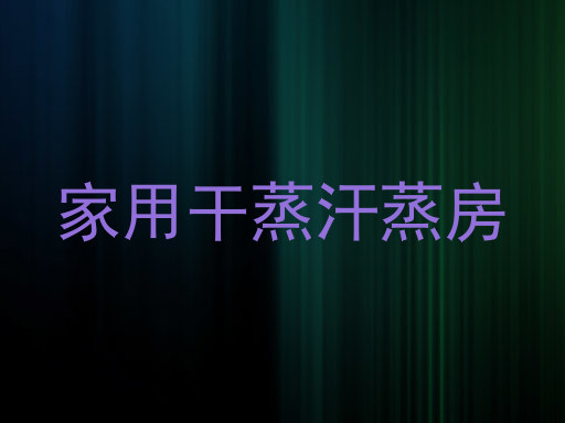 家用干蒸汗蒸房