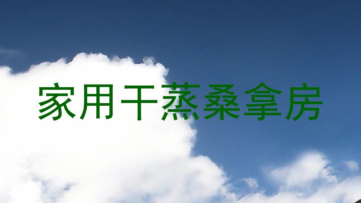 家用干蒸桑拿房