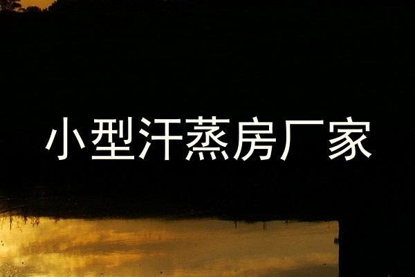 小型汗蒸房厂家