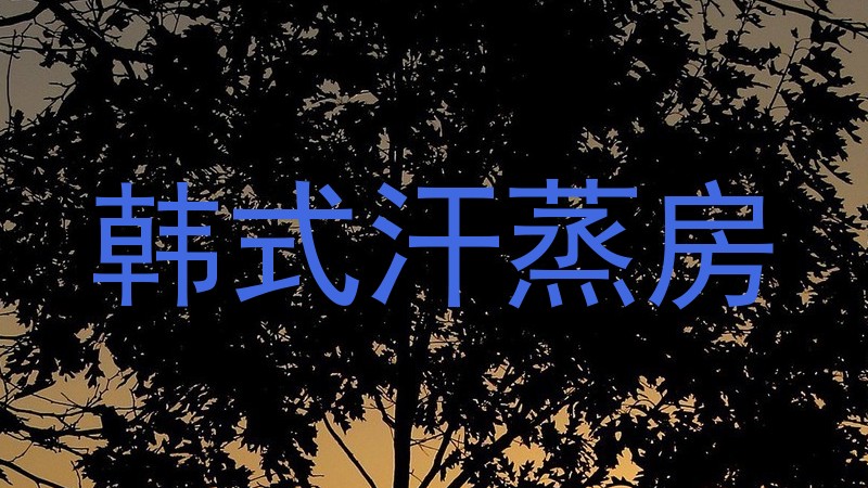 韩式汗蒸房