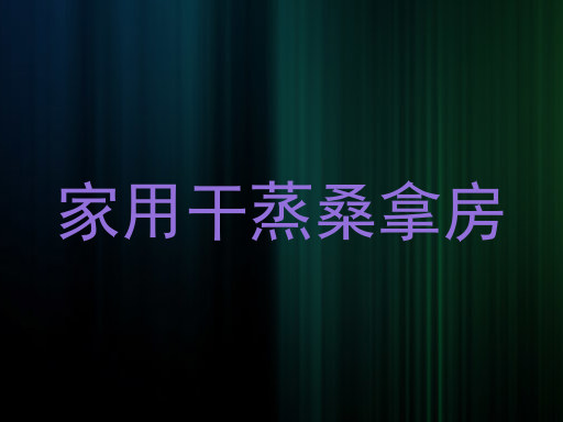 家用干蒸桑拿房
