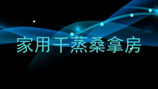 家用干蒸桑拿房