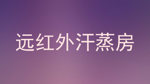 远红外汗蒸房