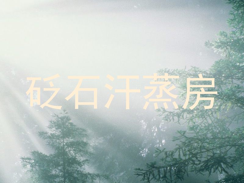 砭石汗蒸房