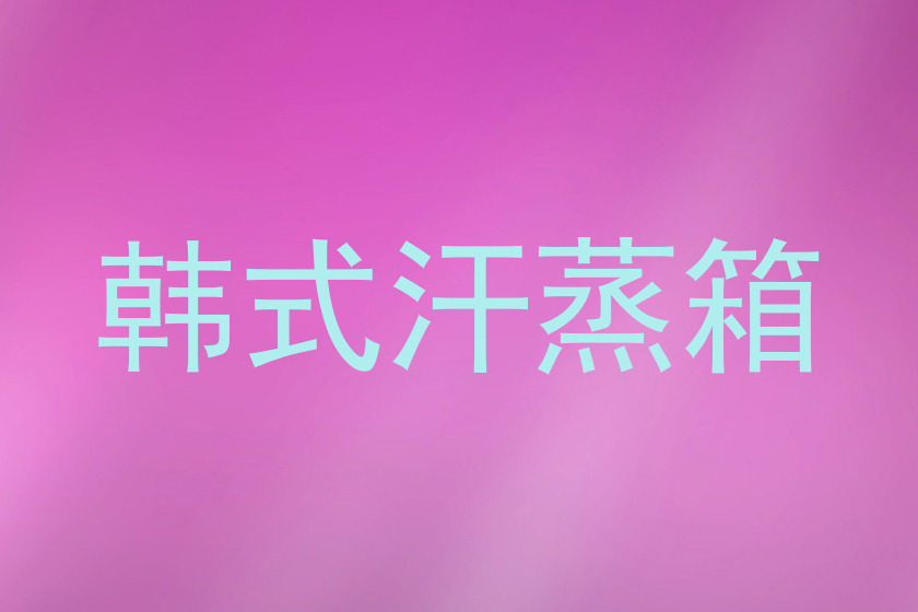 韩式汗蒸箱