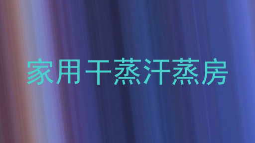 家用干蒸汗蒸房