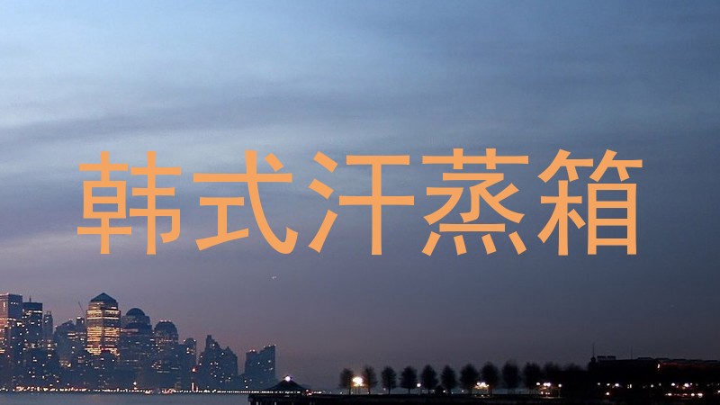 韩式汗蒸箱