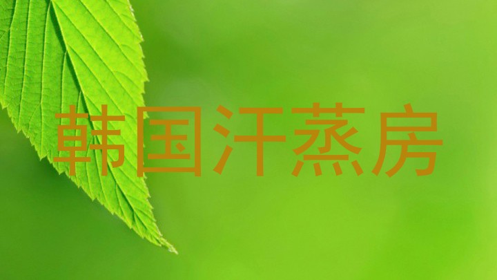 韩国汗蒸房