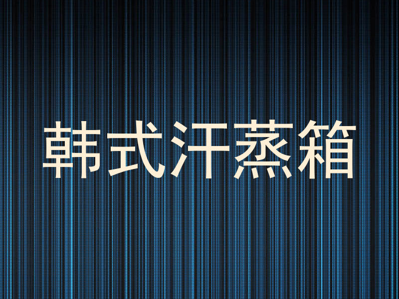 韩式汗蒸箱