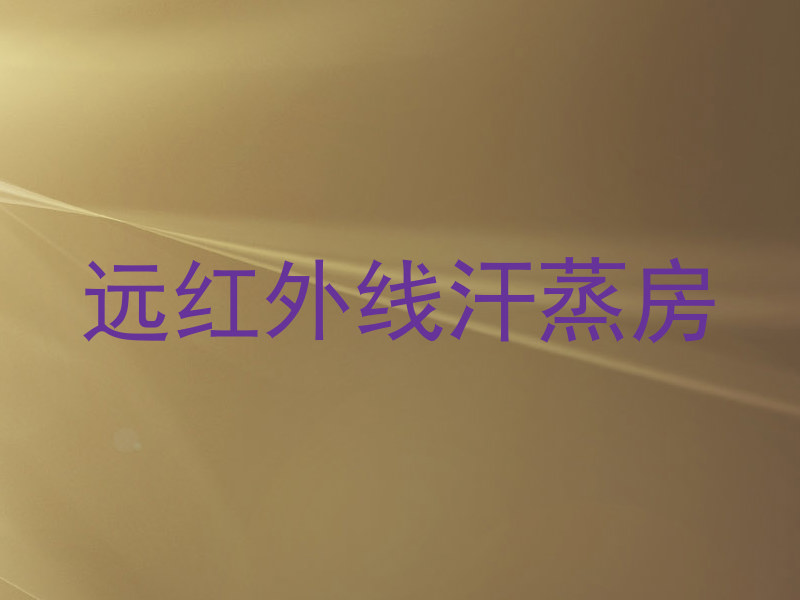远红外线汗蒸房