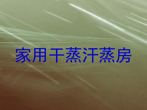 家用干蒸汗蒸房