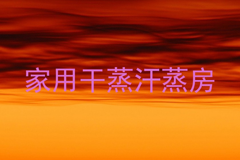 家用干蒸汗蒸房