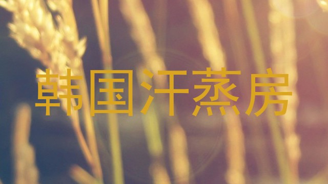 韩国汗蒸房