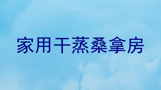 家用干蒸桑拿房