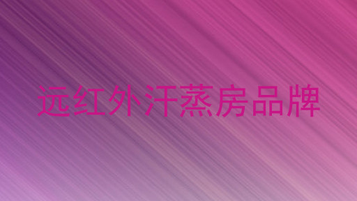 远红外汗蒸房品牌